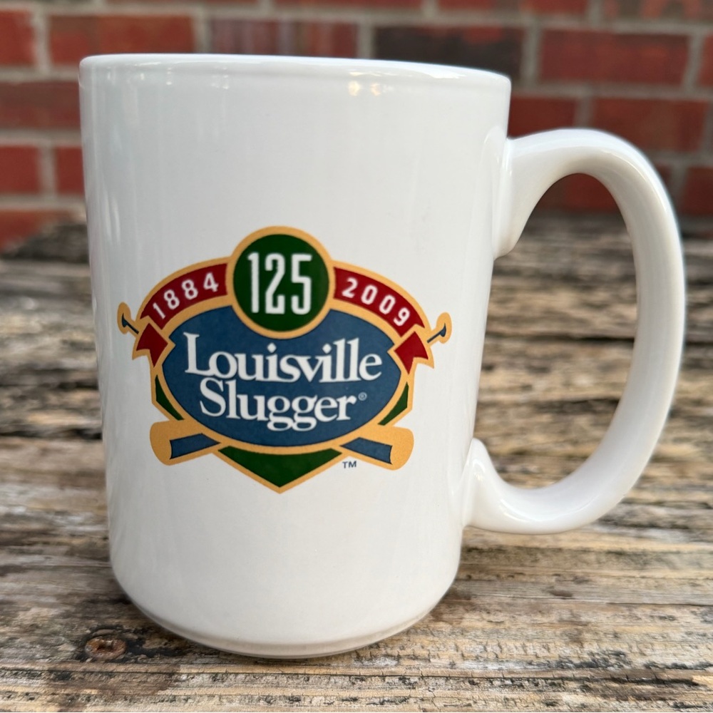 Louisville Slugger Baseball Bats White 125th Anniversary 1884-2009 Coffee Mug F3